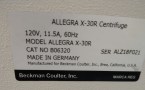 Beckman Allegra_serial